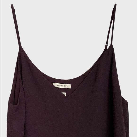 Aritzia Babaton Everly Camisole Size S Plum Purple V-Neck Spaghetti Strap Fairy - Picture 5 of 16